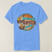 Western Leopard Pumpkin Spice Junkie Fall Vibes Th Tシャツ (デザイン正面)