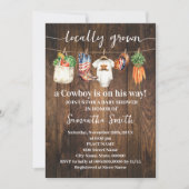 Western Locally Grown Patriotic Baby Shower 招待状 (正面)