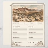 Western National Parks Trip Log Planner Page (正面/裏面)
