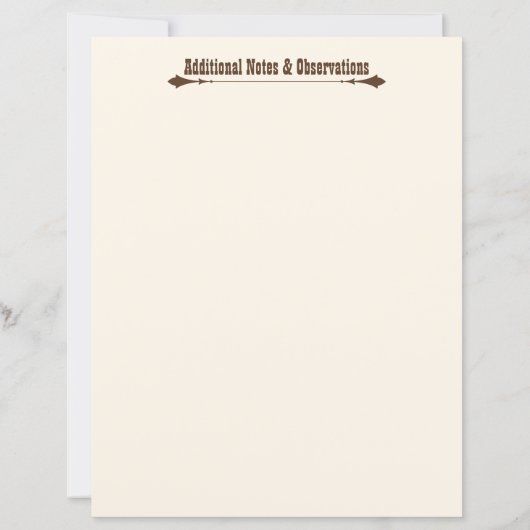 Western National Parks Trip Log Planner Page (裏面)