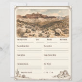 Western National Parks Trip Log Planner Page (正面)