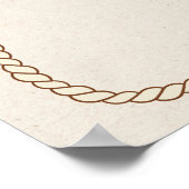 Western Nothing Fancy Just Love Wedding Welcome ポスター (角)