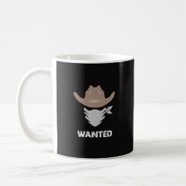 Western Outlaw Cowboy Wanted コーヒーマグカップ