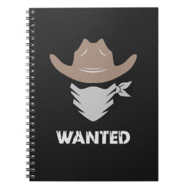 Western Outlaw Cowboy Wanted ノートブック