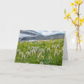 Western Pasqueflower | East Kootenay Mountains カード (黄色い花)