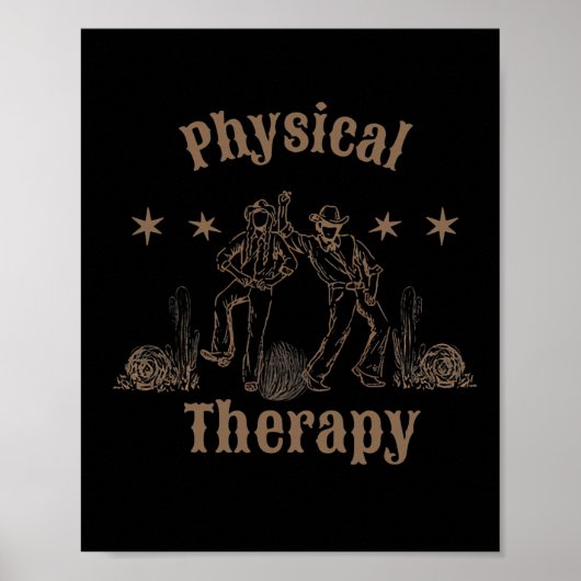 Western Physical Therapist Pt Treatment Pta Back T ポスター (正面)