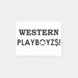 WESTERN PLAYBOIZ / JMT SKATERBOARDS / IPIX ポストイット