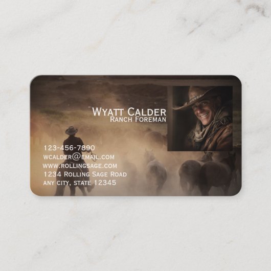 Western Professional Rancher 名刺 (正面)