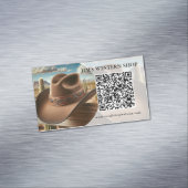 Western QR Code Business Card Magnet マグネット名刺 (インサイチュ)