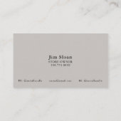 Western QR Code Business Cards 名刺 (裏面)