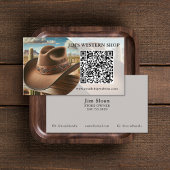 Western QR Code Business Cards 名刺