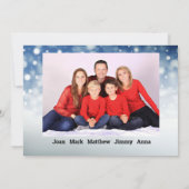 Western Ranch scene with Santa and Reindeer シーズンカード (裏面)