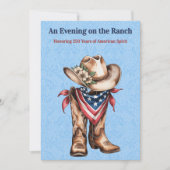 Western Ranch Spirit Patriotic US 250 Celebration 招待状 (正面)