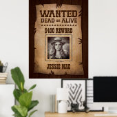 Western Rodeoをテーマにしたパーティー指名手配ポスター ポスター (ホームオフィス)