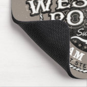 Western Rodeo ADD NAME Old West Steer Roping Roper マウスパッド (コーナー)
