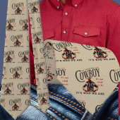 Western Rodeo Cowboy Bucking Horse It's Who We Are ネクタイ