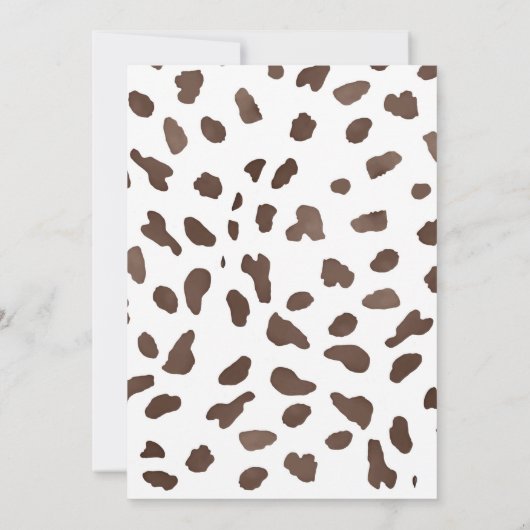 Western Rodeo Cowboy Second Rodeo 2nd Birthday 招待状 (裏面)