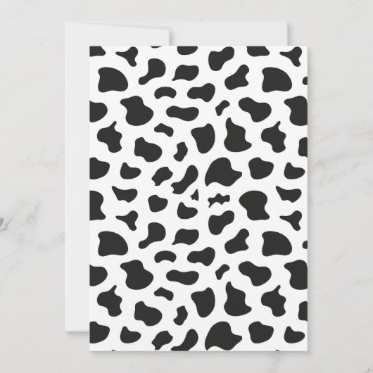 Western Rodeo Cowboy Second Rodeo 2nd Birthday 招待状 (裏面)