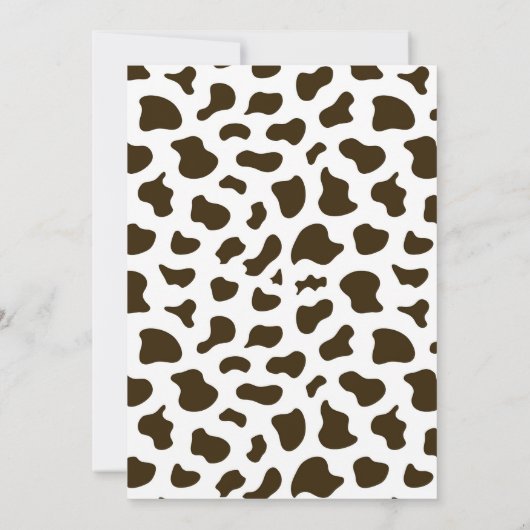 Western Rodeo Cowgirl Second Rodeo 2nd Birthday 招待状 (裏面)