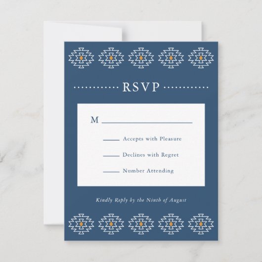 Western RSVP Enclosure Card, Rio Rancho Suite (正面)