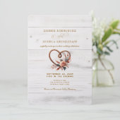 Western Rustic Barn Wedding Invitation  招待状 (スタンド正面)