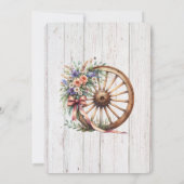 Western Rustic Barn Wedding Invitation  招待状 (裏面)