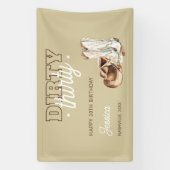 Western Rustic Dirty Thirty 30th Birthday Party 横断幕 (縦)