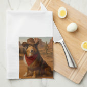 Western Sheltie キッチンタオル (四つ折り)