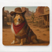 Western Sheltie theme マウスパッド (正面)
