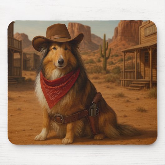 Western Sheltie theme マウスパッド (正面)