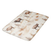 Western Southwest Animal Highland Cow バスマット (アングル)