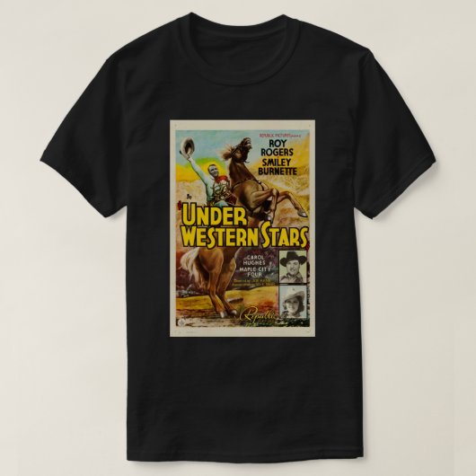 Western Stars CowboyのポスターTシャツ Tシャツ (デザイン正面)