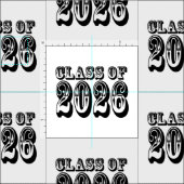 Western Style Class of 2026 Graduation ファブリック (タイル)