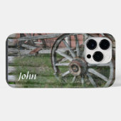 Western Style Rustic Wagon Wheel iPhoneケース (裏面横)