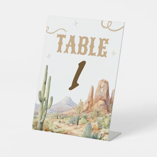 Western Table Number Sign 台座サイン (正面)