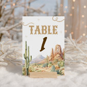 Western Table Number Sign 台座サイン