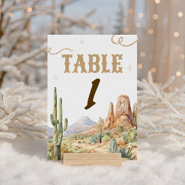 Western Table Number Sign 台座サイン