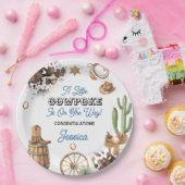Western Theme Boy Baby Shower ペーパープレート (パーティー)