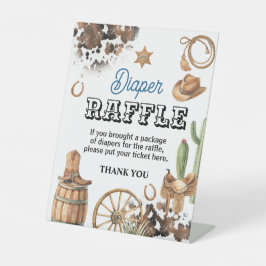 Western Theme Boy Baby Shower 台座サイン