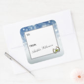 Western theme Horseshoes and Holly スクエアシール (封筒)