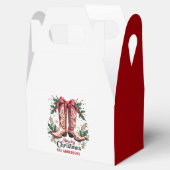 Western Theme Howdy Christmas Cowgirl Boots フェイバーボックス (オープン)