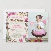 Western This Ain't My First Rodeoの誕生日写真 招待状 (正面)