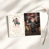 Western This Ain't My First Rodeo 2nd Birthday 招待状
