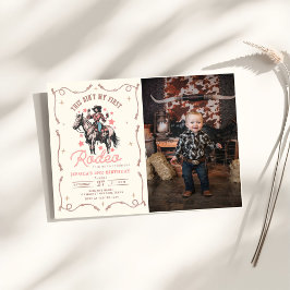 Western This Ain't My First Rodeo 2nd Birthday 招待状