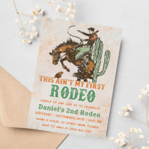 Western This Ain't My First Rodeo 2nd Birthday