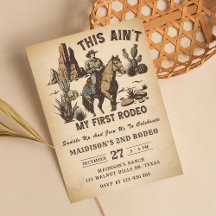 Western This Ain't My First Rodeo 2nd Birthday