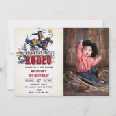 Western This Ain't My First Rodeo 2nd Birthday 招待状 (正面)