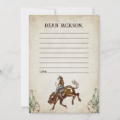 Western Time 素朴 Capsuleノートメッセージカード 招待状 (正面)