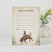 Western Time 素朴 Capsuleノートメッセージカード 招待状 (スタンド正面)