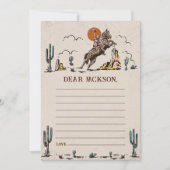 Western Time 素朴 Capsuleノートメッセージカード 招待状 (正面)